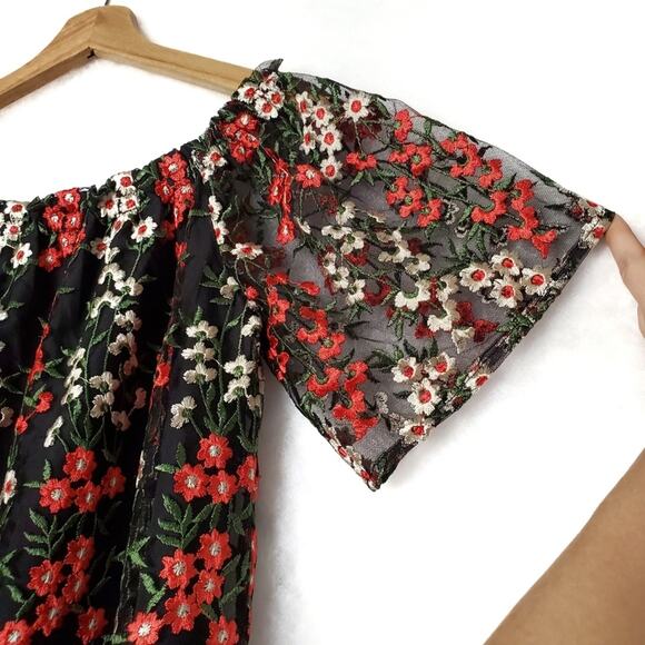 NWT BB Dakota | Embroidered Off-Shoulder Dress - Picture 7 of 9